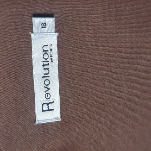 REVOLUTION* size 18 gray quilted 3/4 sleeve dbl breasted belted collared jacket - Picture 9 of 14